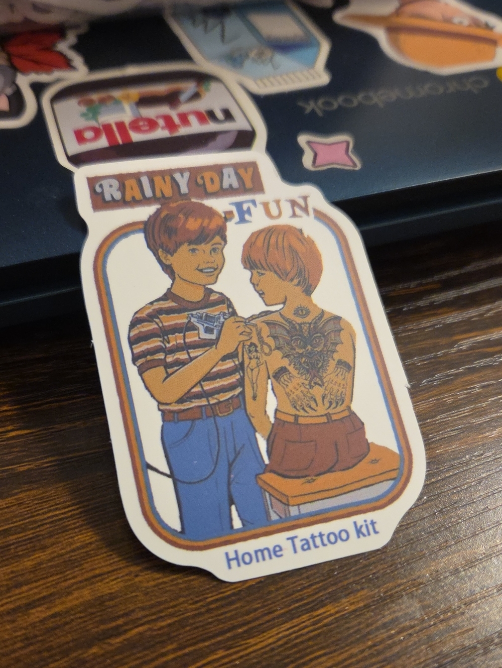 Home Kit Sticker — Brown, Blue